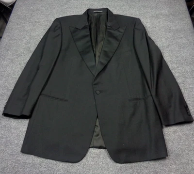 Ermenegildo Zegna 46 R Black Tuxedo Jacket Formal Tux Evening Blazer - Image 1 of 4