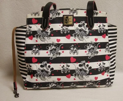 Dooney&Bourke DisneyPark Mickey&Minnie Sweethearts肩带挎包托特包 — 第 1/4 张图片