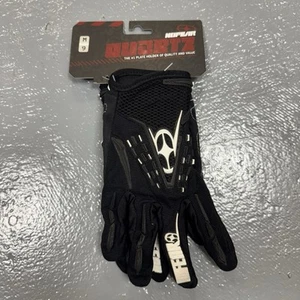 No Fear Quartz Motorcycle Motocross Riding Gloves Black/White Size M/9 NEW - Picture 1 of 7