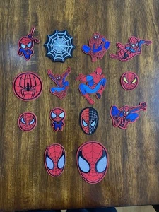 Spider-Man Iron On Embroidered Sew on Patch - Lot Of 14 - Picture 1 of 3