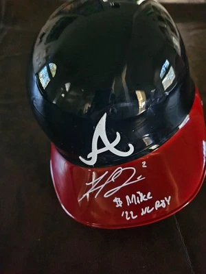 Michael Harris Signed Baseball Helmet-Beckett Authenticated - Image 1 of 3