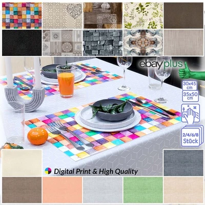 Tischset Platzset Platzdeckchen waschbar Tischmatte PVC Platzmatte große Größen - Bild 1 von 4
