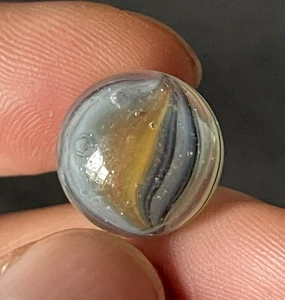 ¡BONITO! Mármol de vidrio hecho a máquina bengala europea vintage de 16-17 mm 5/8"-11/16" #8 - Imagen 1 de 11