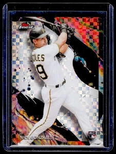 2024 Topps Finest Nick Gonzales RC Checkerboard Refractor 106 Pittsburgh Pirates - Bild 1 von 2