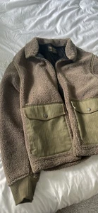 Vintage American Eagle Jacket Men L Green Fur - Picture 1 of 3