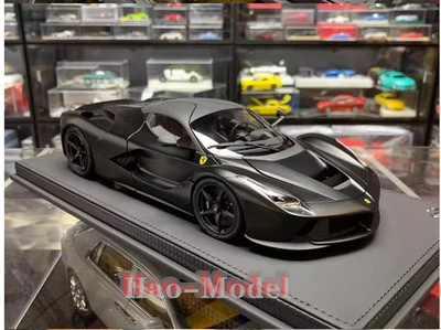 BBR 1:18 Ferrari LaFerrari preto modelo de carro limitado liga de metal fundido display presentes - Imagem 1 de 4