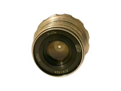 Industar-26M, 2,8/52mm Soviet Russian Lens, M39 Mount, Great Condition, 1960s - Image 1 of 4
