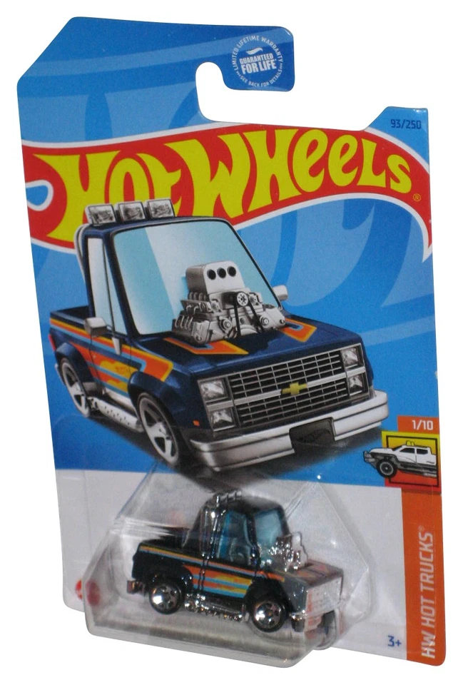 Hot Wheels Hw Caldo Camion 1/10 (2021) Blu Toon D 83 Chevy Silverado Toy Car 93 - Immagine 1 di 1