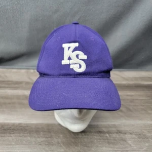 VINTAGE Kansas State Wildcats Hat Cap Fitted Mens 7 3/8 Purple NCAA College 90s - Picture 1 of 7