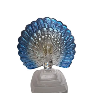 Vintage Retro Pfau Cristal d'Arques Frankreich 24% Bleiglas Figur Briefbeschwerer - Bild 1 von 3
