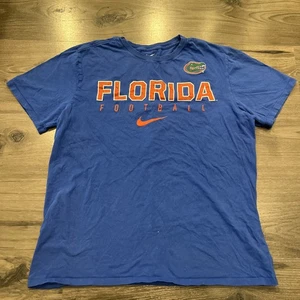 Camiseta de fútbol americano Florida Gators grande L azul manga corta Nike Tee - Imagen 1 de 5