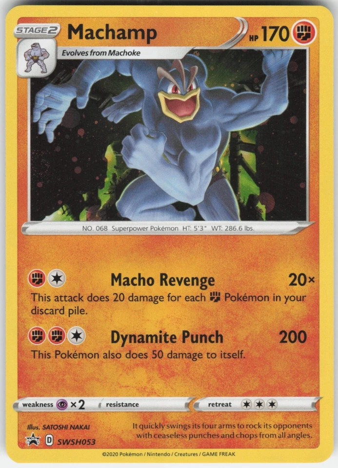 Machamp - Promo SWSH: Sword & Shield Promo Cards SWSH053 LP-NM - Image 1 of 2