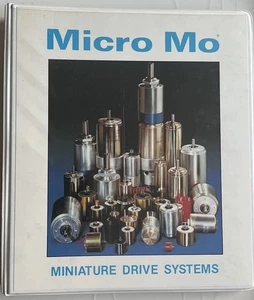 1986 Micro Mo Miniature Drive Systems  Catalog Binder Motors Gearhead Tachometer - Picture 1 of 5