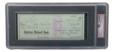 Stan Musial St. Louis Cardinals Signed  Bank Check PSA/DNA 85025569 - Image 1 of 4