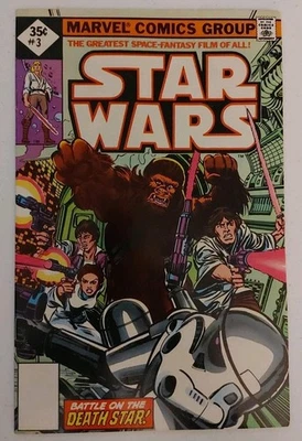 Star Wars #3 Whitman Variant 1977 VF 1st cover app Han Solo Chewbacca A New Hope - Image 1 of 2