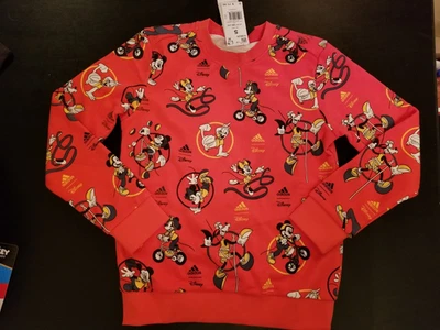 Adidas Disney Mickey Mouse Boys Sweatshirt Small New - Imagem 1 de 2