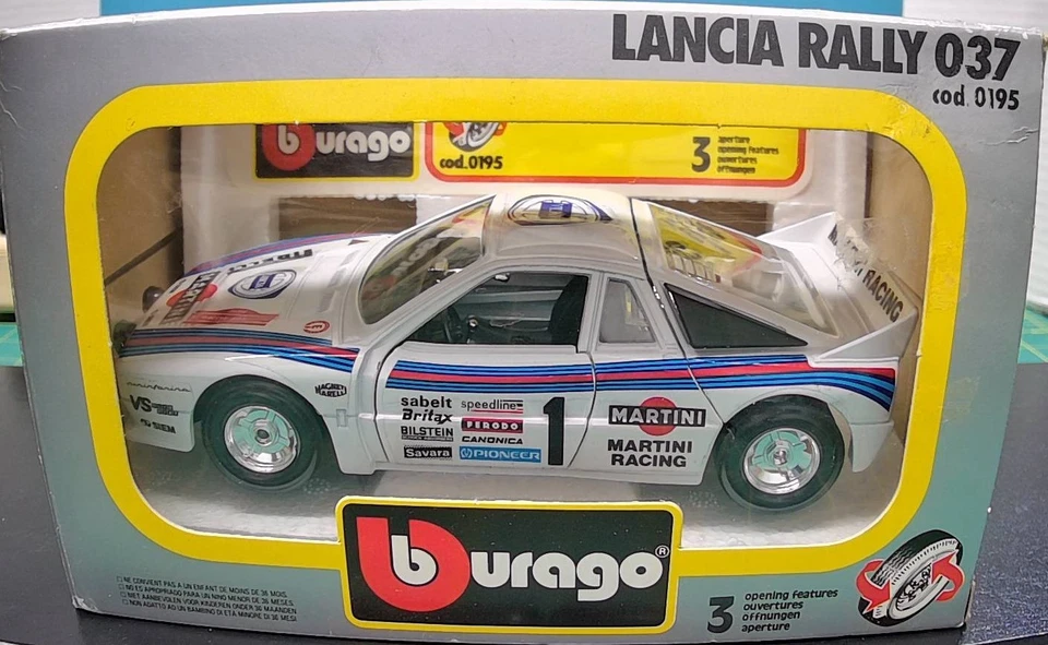 BBURAGO - LANCIA RALLY 037 - #1 MARTINI RACING - 1:24 - NR. 0195 - Image 1 of 1