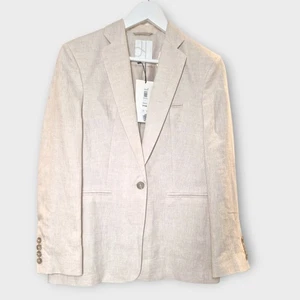 John Lewis 100% Linen- Women's Single Breasted Blazer -Size 12- BNWT Rrp £79 - Picture 1 of 13