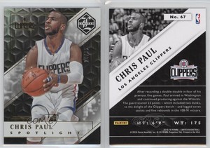 2015-16 Panini Limited Spotlight Gold /25 Chris Paul #67