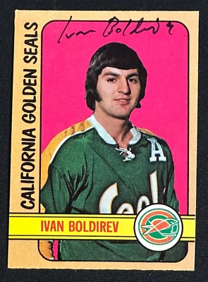 Ivan Boldirev Autographed 1972-73 O-PEE-CHEE Rookie Card RC #41 Golden Seals - Image 1 of 2