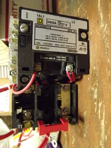 SQUARE D  8536SBO1S SIZE 0 MAGNETIC STARTER W/ pilot light, HOA               #6 - Picture 1 of 6
