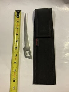 Vintage Kershaw Kai Japan Trader Blade Knife w/ Sheath/Case Hunting Fishing - Picture 1 of 6