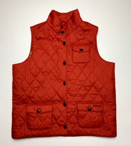 Barbour Quilted Red Vest Liberty Arts Fabric Sz XXL 14/15 Girls Young Ladies - Picture 1 of 13