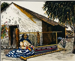 Artist: Unknown to Seller, "Tejedora de Huancayo", Peru - Picture 1 of 1