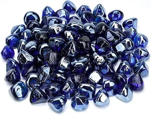 Fire Glass for Fire Pit Fireplace Landscaping, 1/2 Inch,  10-Pound - Picture 1 of 14