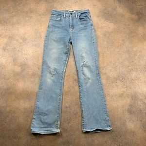 Levi's 725 Jeans Bootcut Damen (28 Inch Waist) (30 Inch Leg) Blau Slim Fit - Bild 1 von 15