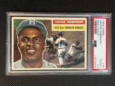 1956 Topps #30 Gray Back - Jackie Robinson - VG PSA 2.5 Centered! - Sharp Card!!