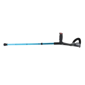 Foldable Crutches Forearm Crutches Walking Crutches Adjustable Crutches Blue - Picture 1 of 12