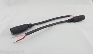 10x CCTV DC Power Plug Jack Connector 5.5 x2.1mm Female Cord Cable Pigtail 15cm - Picture 1 of 5