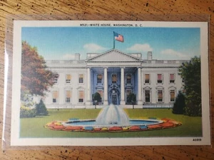Vintage Postcard (Unused) The WHITE HOUSE FOUNTAIN Washington D.C. Photochrome - Picture 1 of 2