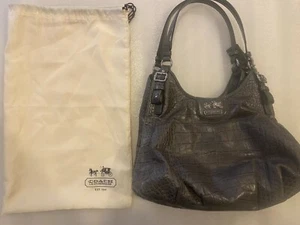 Bolso de Hombro Coach H1126-18761 Cuero Gris Patrón Reptil - Imagen 1 de 11