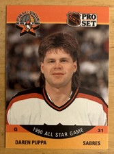 1990-91 NHL Pro Set Daren Puppa Hockey All Star Game #365 Buffalo Sabres VGEX