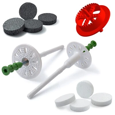 WDVS Dämmstoffdübel Ø8mm WKTHERM-S + Styropor Rondelle + Styropor Fräser Fräse - Bild 1 von 4