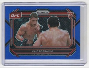 2023 Panini Prizm UFC Caio Borralho #68 Rookie Card RC Blue Prizm /175