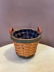 Longaberger 2000 Golf Club Basket #16098, Liner & Plastic Protector G.A.P Signed - Picture 1 of 9