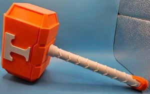 Tennessee Volunteers Fan Replica of Thor's Mjolnir Hammer in Team Colors Mancave - Picture 1 of 2