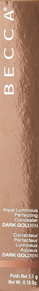 BECCA Aqua Luminous Perfecting Concealer in DARK GOLDEN 0.18 oz/30 ml New Makeup - Image 1 of 1