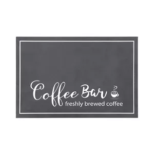 Dish Drying Mat 17"x32" Absorbent Coffee Bar Mat for Countertops Coffee Bar A... - Picture 1 of 7
