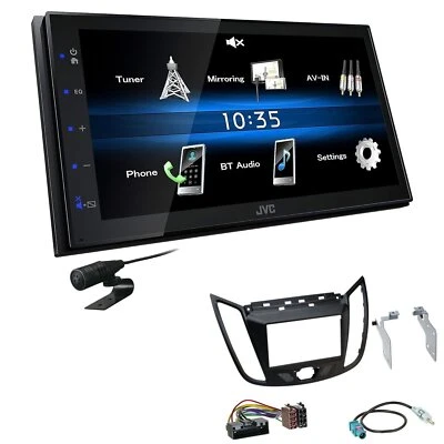 JVC Autoradio Touchscreen Bluetooth USB für Ford Kuga II Facelift mattschwarz - Bild 1 von 4