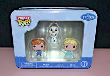 Funko Pocket Pop! Disney Frozen (Anna, Olaf, Elsa) Vinyl Figures in Tin *NEW*