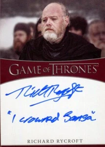 Game of Thrones Iron Anniversary 2 Richard Rycroft Autograph Card - Picture 1 of 2