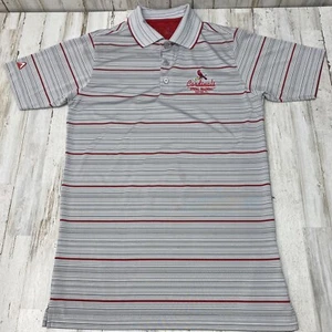 Camisa Polo Antigua Golf St Louis Cardinals Para Hombres Talla S Entrenamiento de Primavera SS Gris - Imagen 1 de 7