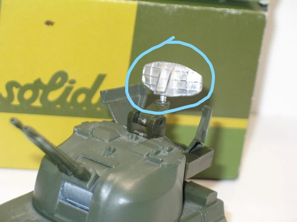 Solido, 1 Radar IN Metallo Grezzo per Il Char Amx 13 Tubo Anti-aerei Militare - Immagine 1 di 4