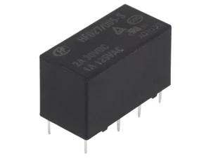 HFD27/005-S Relay: electromagnetic; DPDT; Ucoil: 5VDC; 2A; 1A/125VAC; 2A/30VDC - Picture 1 of 1