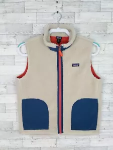 Patagonia Retro-X Deep Pile Fleece Sherpa Vest Youth Kids XL 14 - Picture 1 of 11