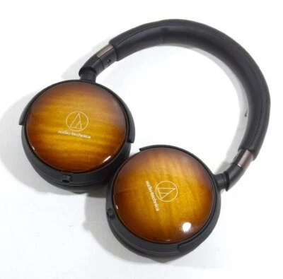 Audio-Technica ATH-WP900 Over-Ear Headphones  Maple/Black  dynamic type Used JP - Image 1 of 4